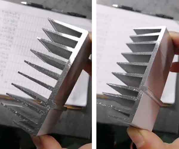 分離式散熱器型材切割機450無毛刺，光亮平整，精度高