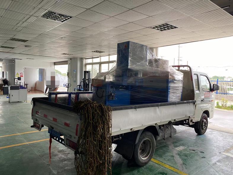【寧波】高精密全自動切鋁機SDY-Q450，客戶用來切割散熱器，出庫走起！！